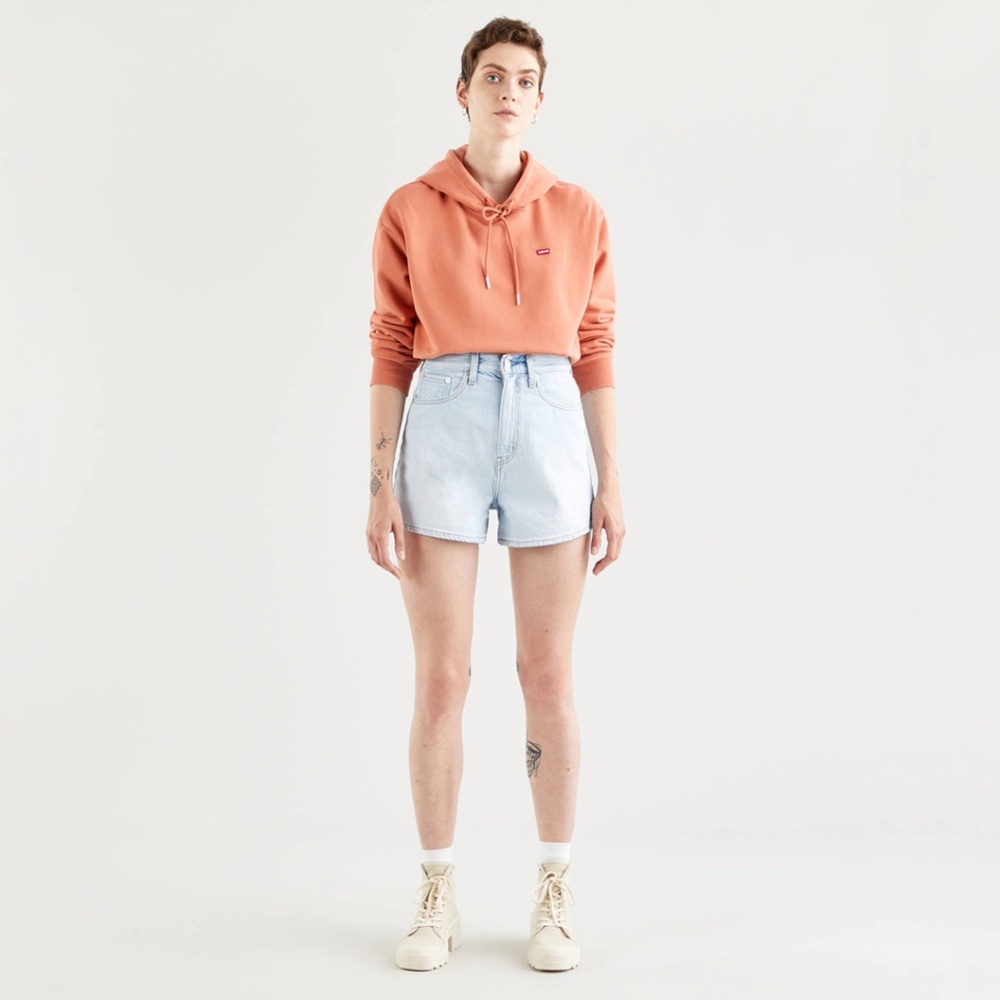 Levi's Light Wash Denim Jean Shorts - Picture 5 of 12